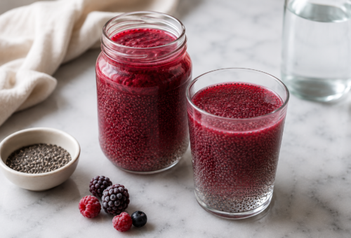 Chilled Berry & Chia Hydration Glass