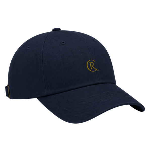 The Risteard Monogram Navy Blue 5-Panel Cap